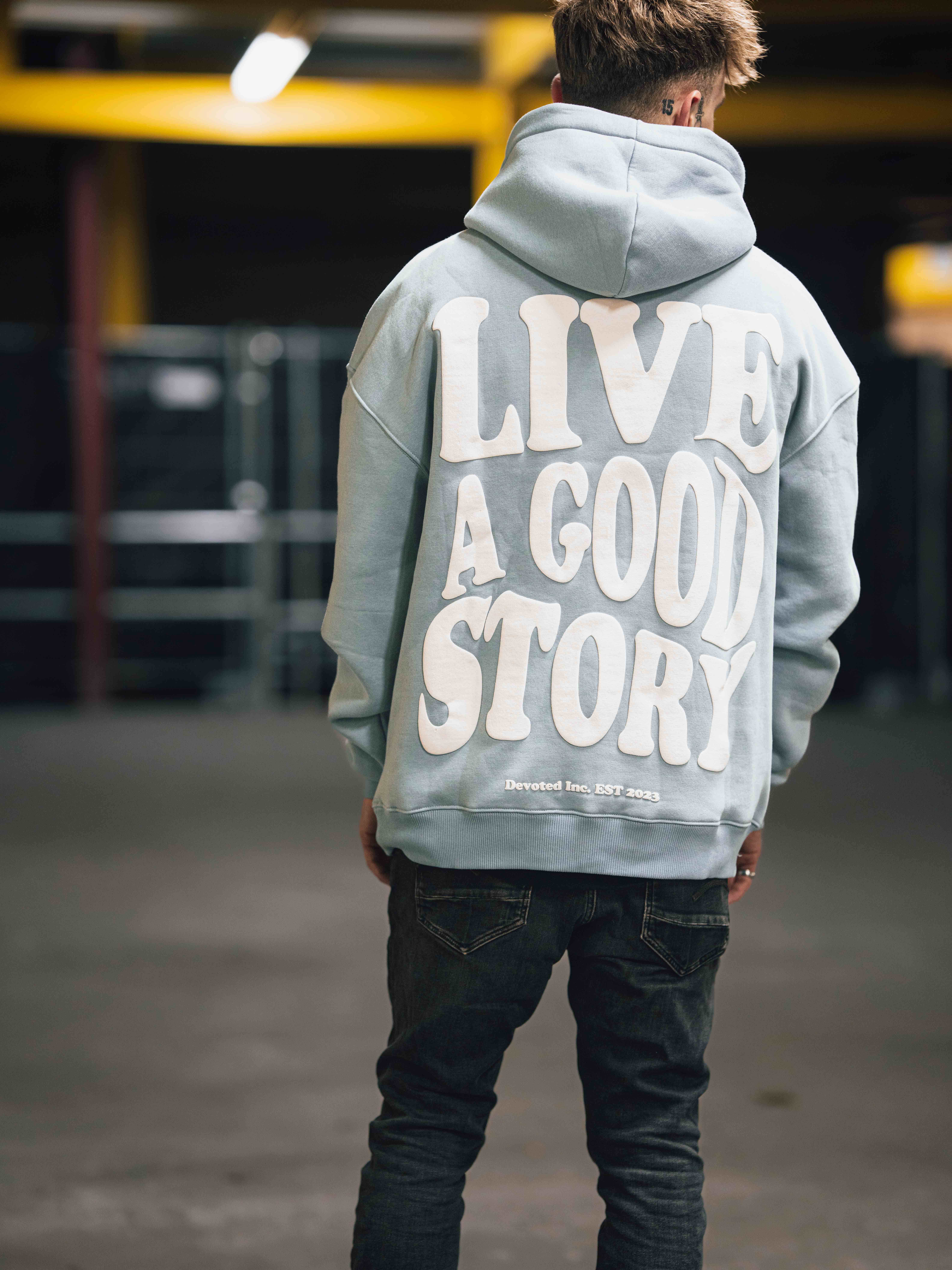 Hoodie Good Story Blue