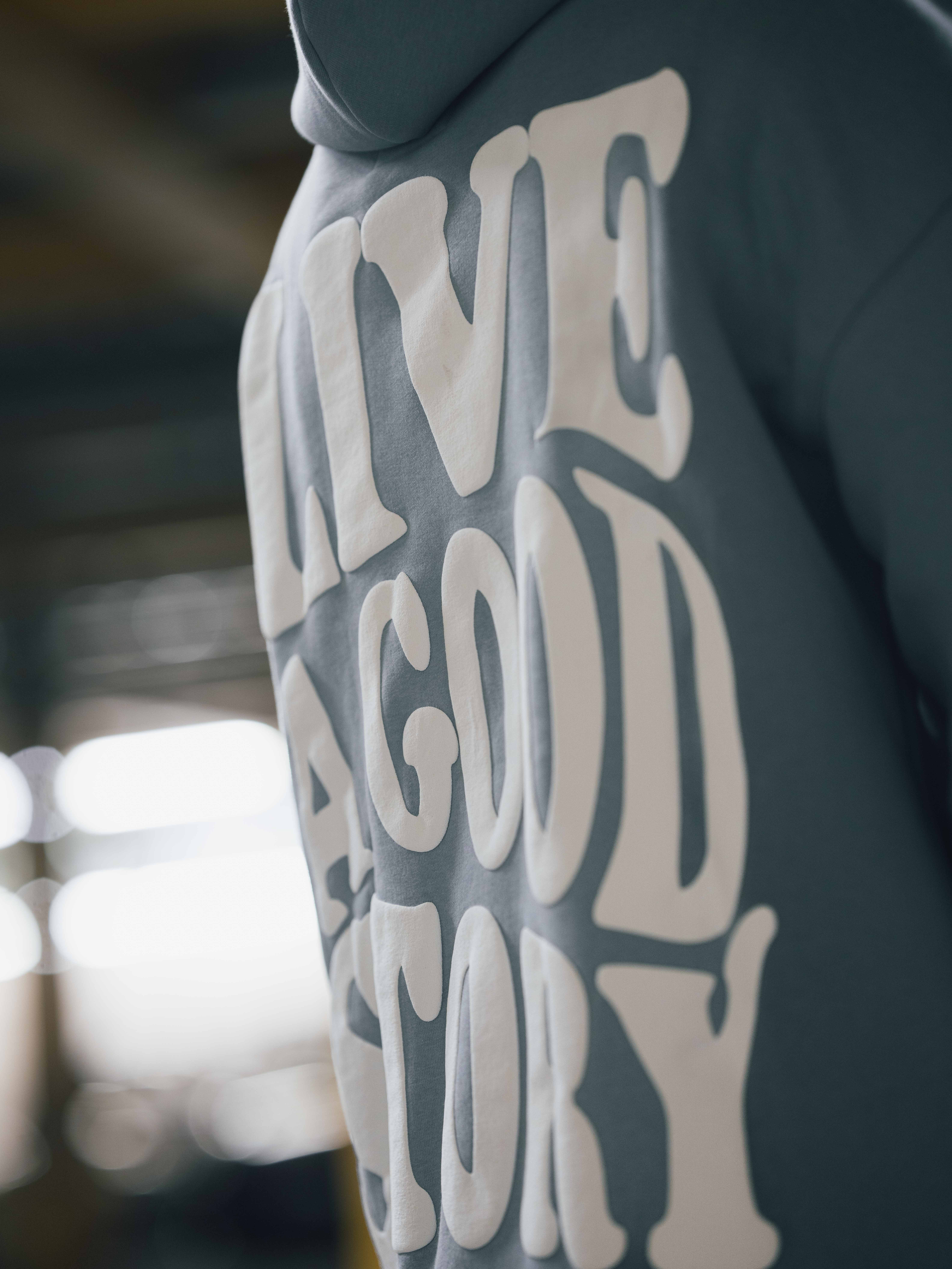 Hoodie Good Story Blue – Bild 3